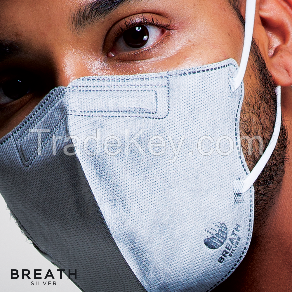 Breath Silver Mask - Quintet Regular Grey