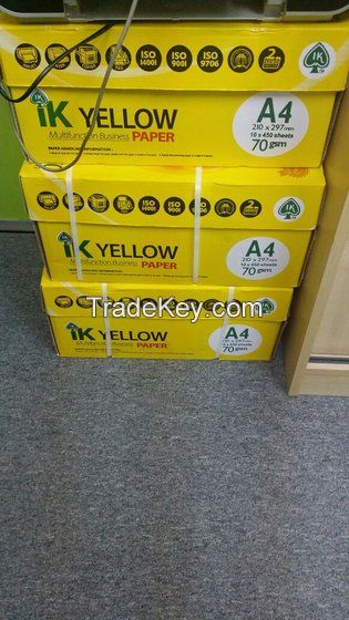Ik yellow A4 papers