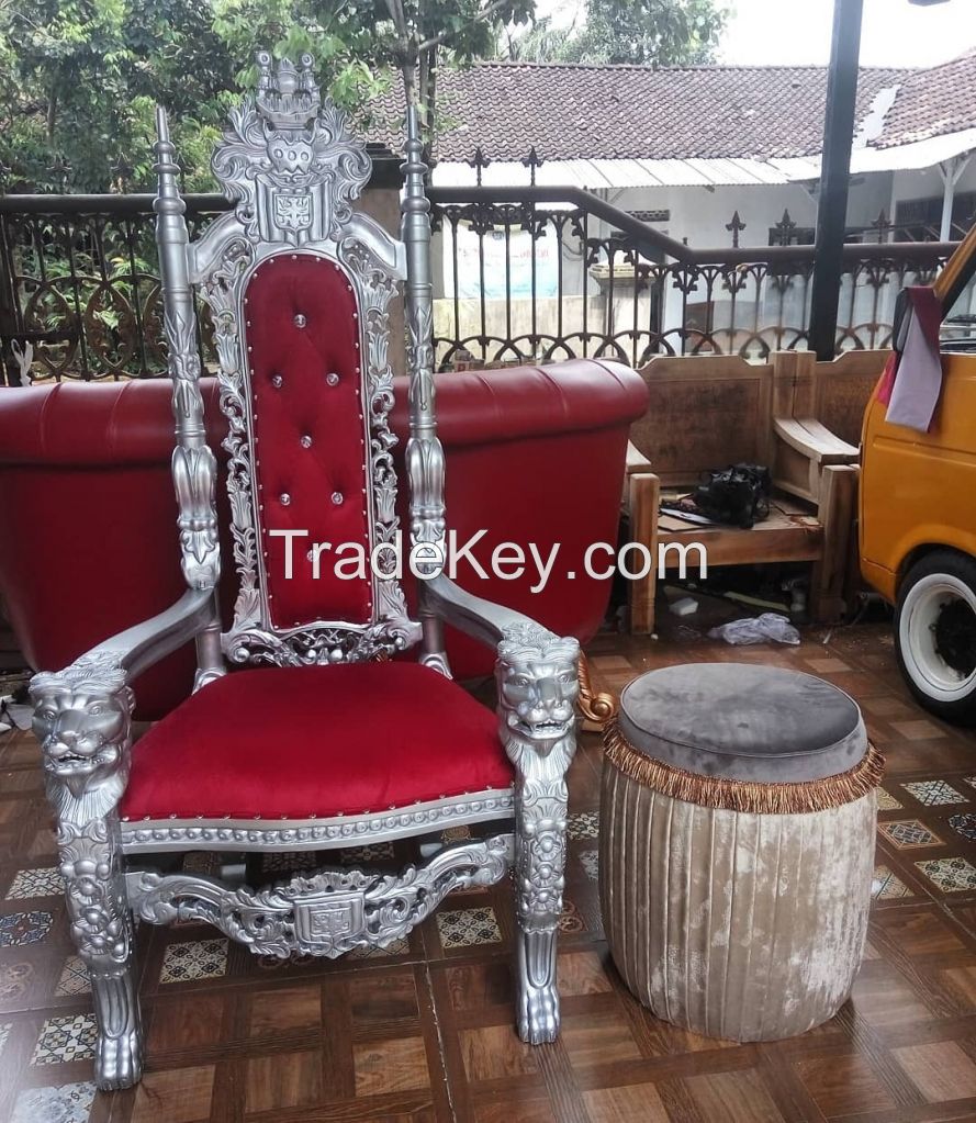 Throne Chair Mahogany Wood