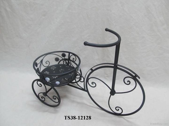 METAL BICYCLE PLANT STAND