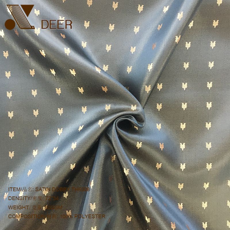 100% Poly Two Tone Satin Dobby Suit Lining