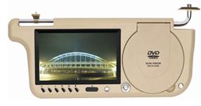 7" Sunvisor monitor with DVD player