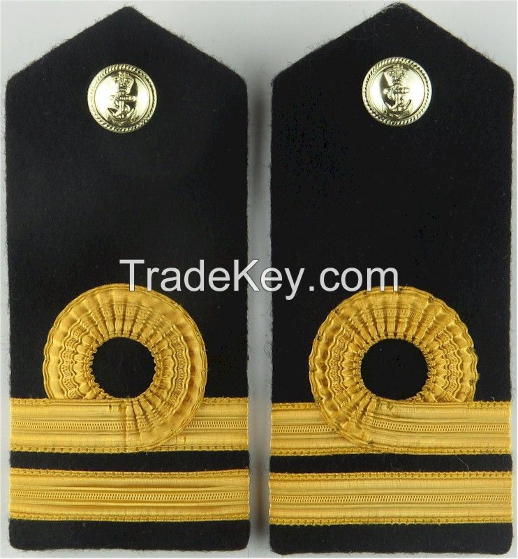 Royal navy lieutenant shoulder board/sub Lt commander epaulets general army shoulder rank