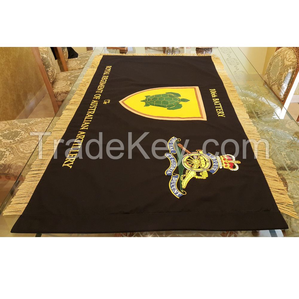 Royal Australian artillery flag/Bullion wire embroidered banner