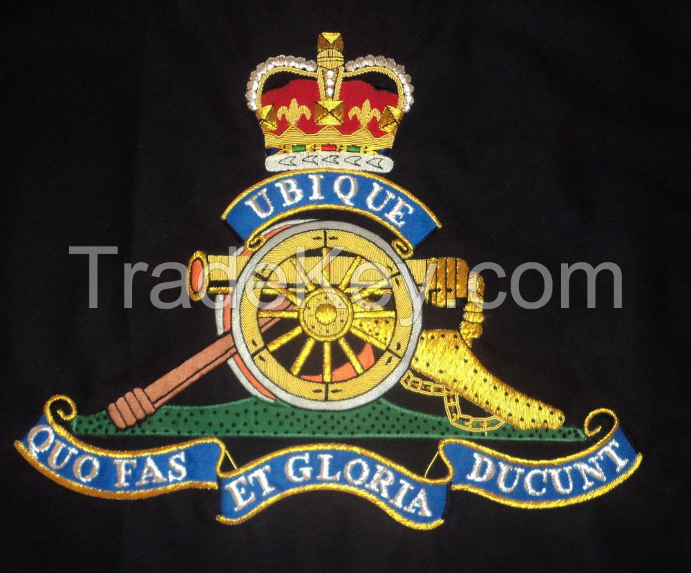 Royal Australian artillery flag/Bullion wire embroidered banner