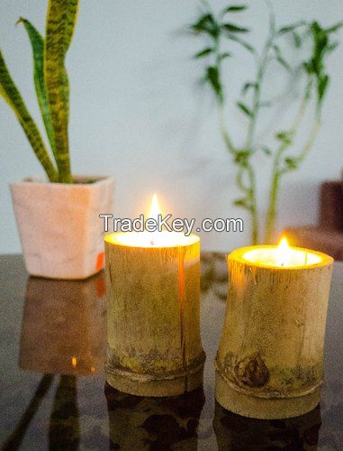 100% Natural Best Quality Bamboo Candles (Made With Soy Wax)