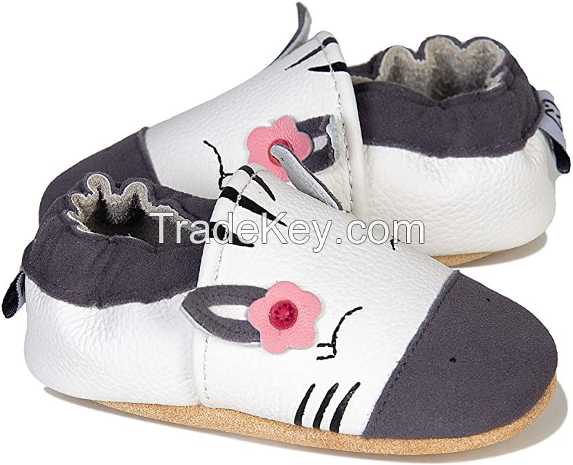 2020 Baby Shoes Soft Leather Baby Boys First Walking Shoes Girls Toddler Shoes Suede Soles 0-6 Months