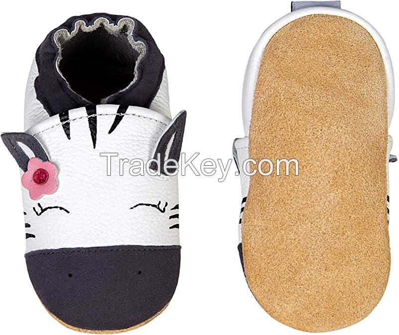 2020 Baby Shoes Soft Leather Baby Boys First Walking Shoes Girls Toddler Shoes Suede Soles 0-6 Months 