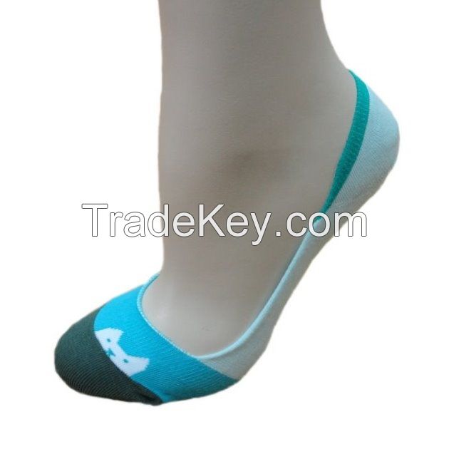 [DeParee] Women Cotton Footie Socks  ( Slip Resistant )