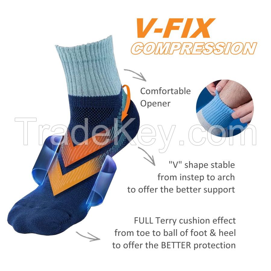 [DeParee] V Fix Arch Support Sporty Socks-L