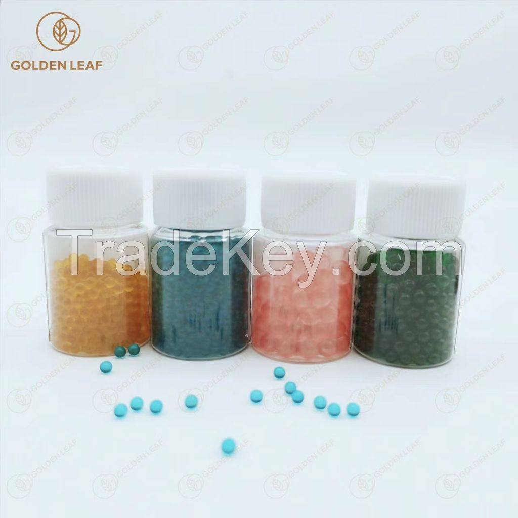 Food Grade Many Flavors Menthol Capsule Blasting Beads Crush Balls for Tobacco Filter Tip