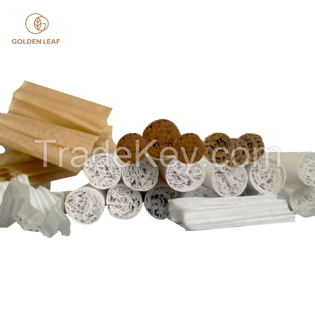 Food Grade Pre-Rolled Filter Tip Paper Filter Rods Recessed Filter Rods For Tobacco Packaging