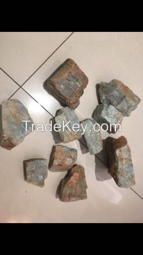 chrome ore, iron ore, beryllium ore