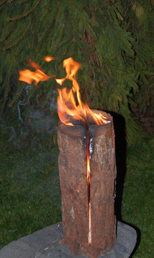 Wooden torch