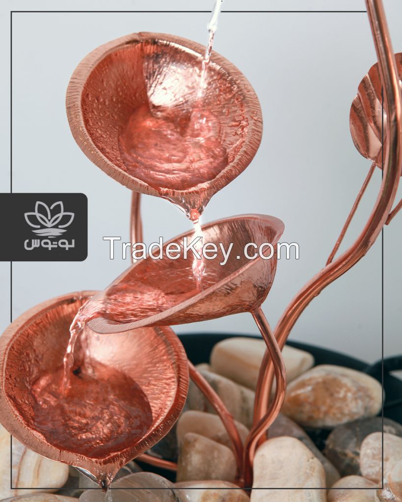 Lotus copper handicraft TableTop Fountain