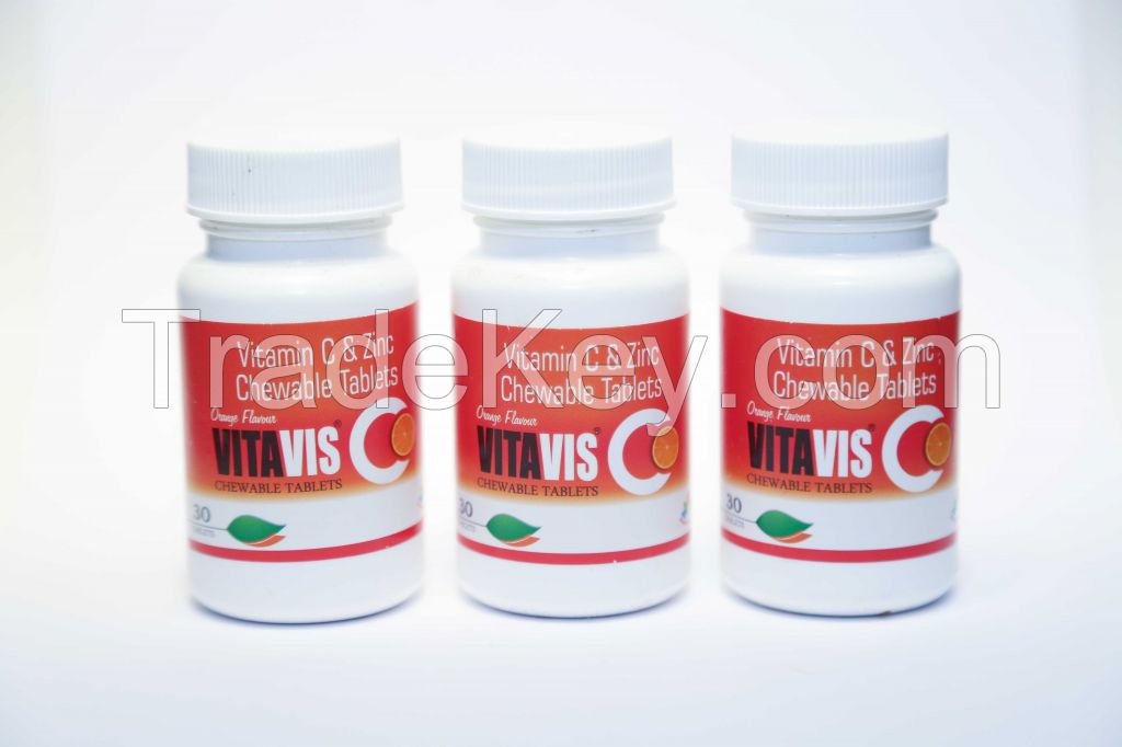 VITAVIS-C 500 CHEWABLE TABLET (ORANGE FLAVOURED)