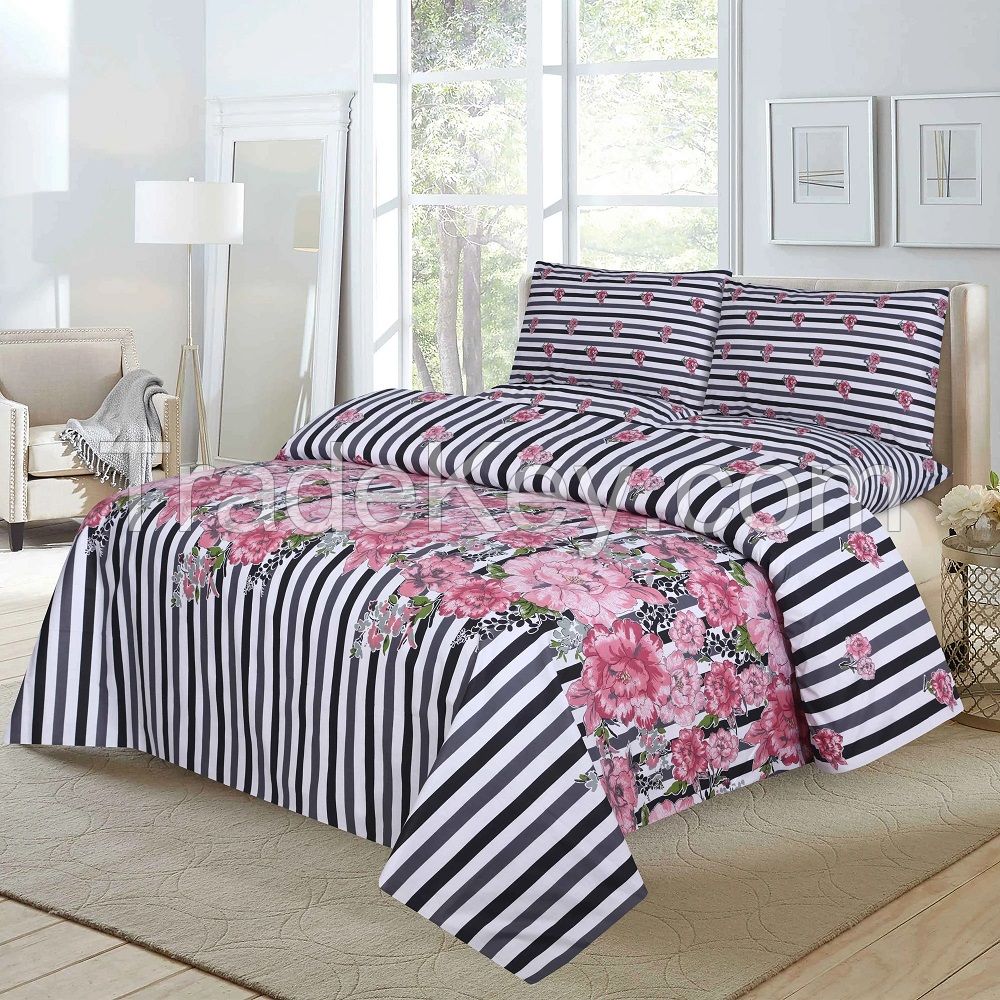 American Printed Bedsheet with Pillow Cases