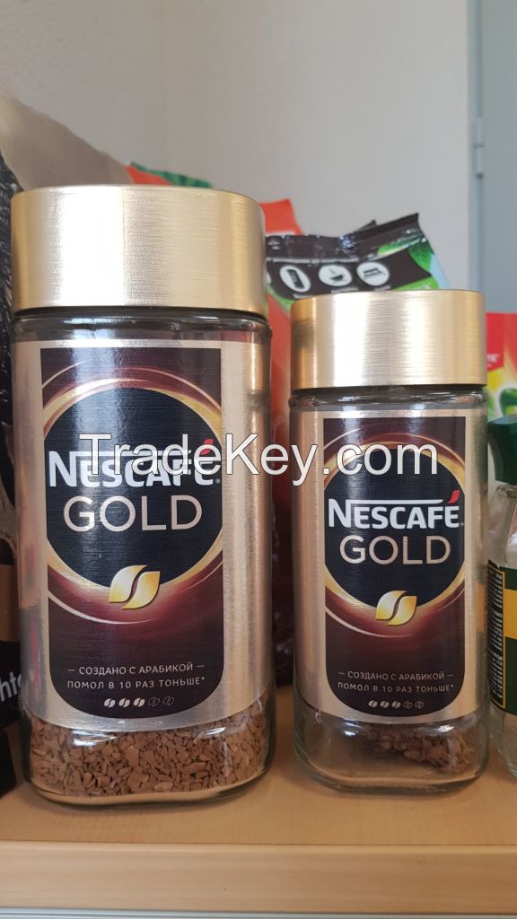 Nescafe Gold 190gr (glass). Russian Origin. Wholesale. Other Instant Coffee Nescafe