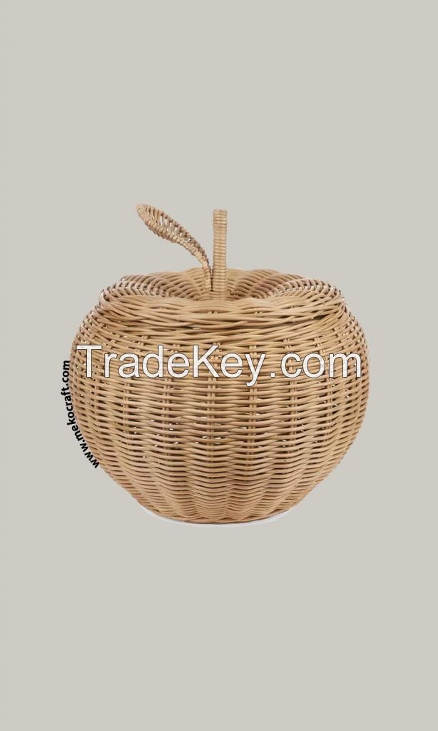 Seagrass Mat-Â Rattan Apple Mirror