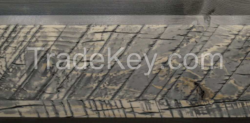 Structured wooden board for cladding/ finishing of facade