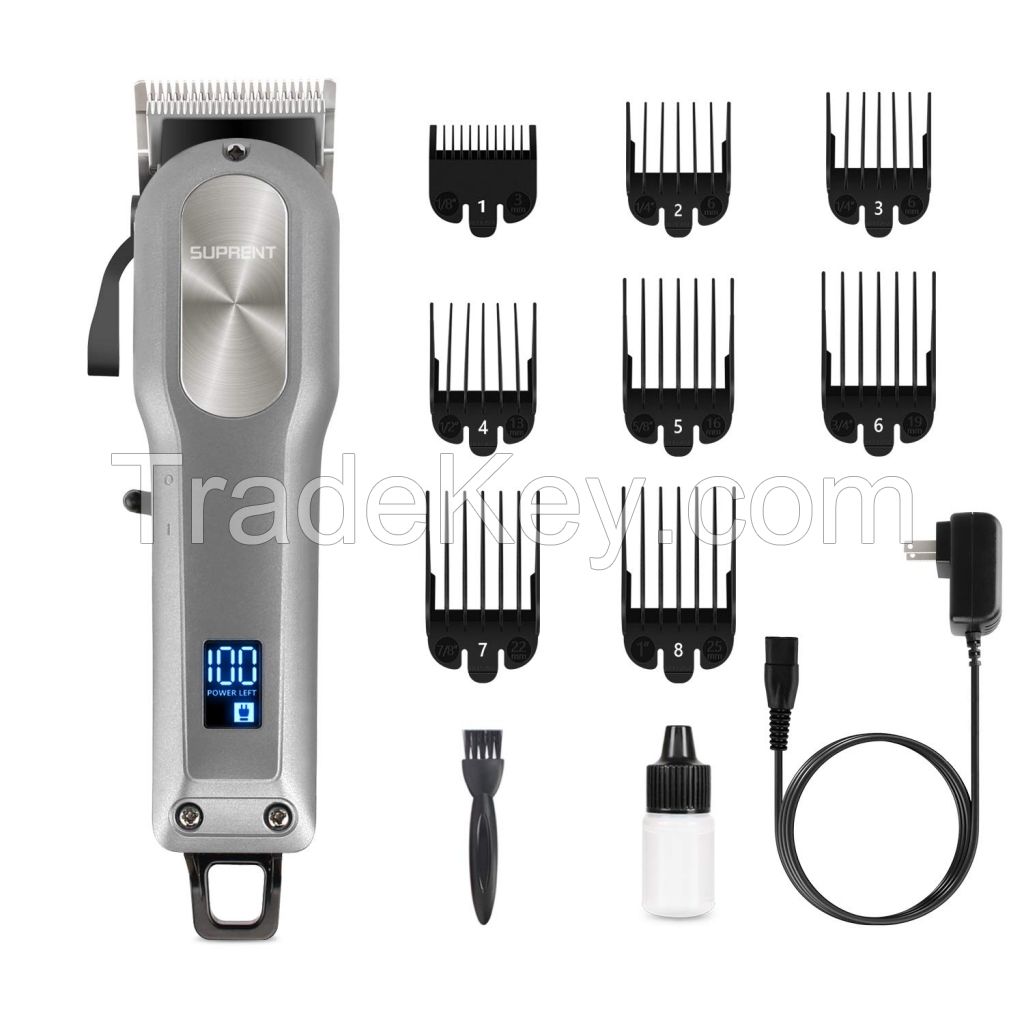Authentic latest Cordless Hair Clippers for Men SUPRENT Professional Hair Cutting Kit