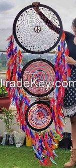 Huge Rainbow Dream Catcher