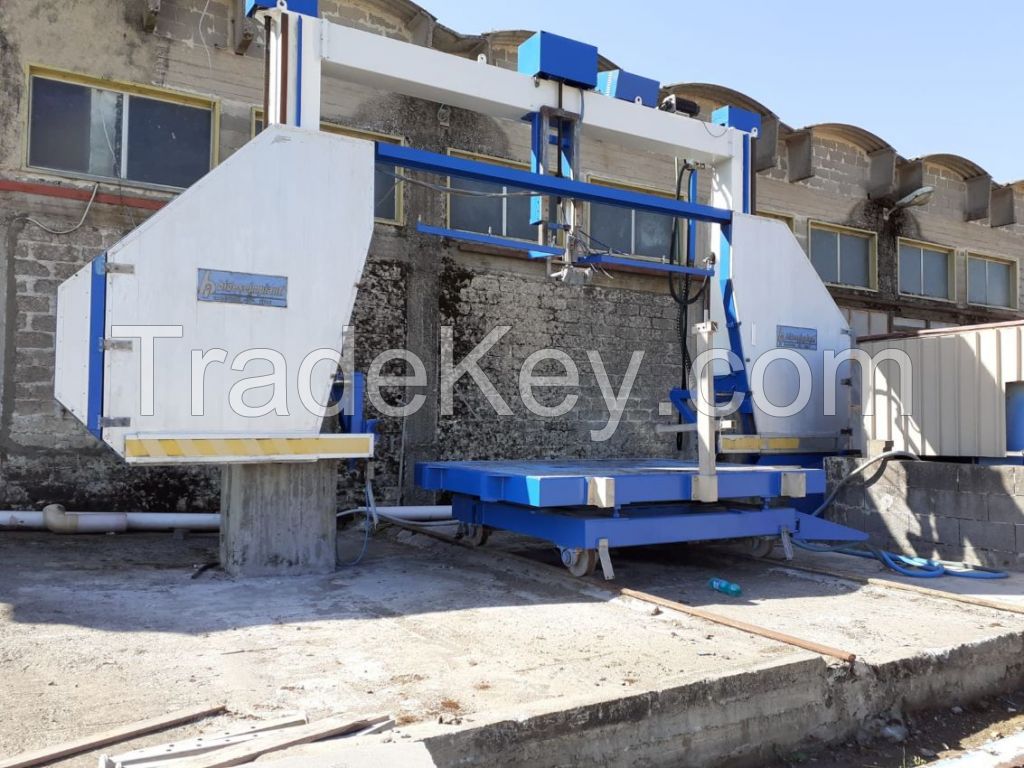 Used monowire and multiwire stone cutting machines
