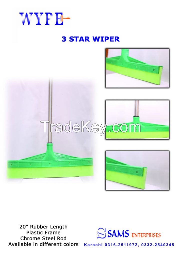 Floor Squeegee Scrubber 20inch Long  Heavy Duty Household Wiper Perfect for Tile Water Foam Cleaning
