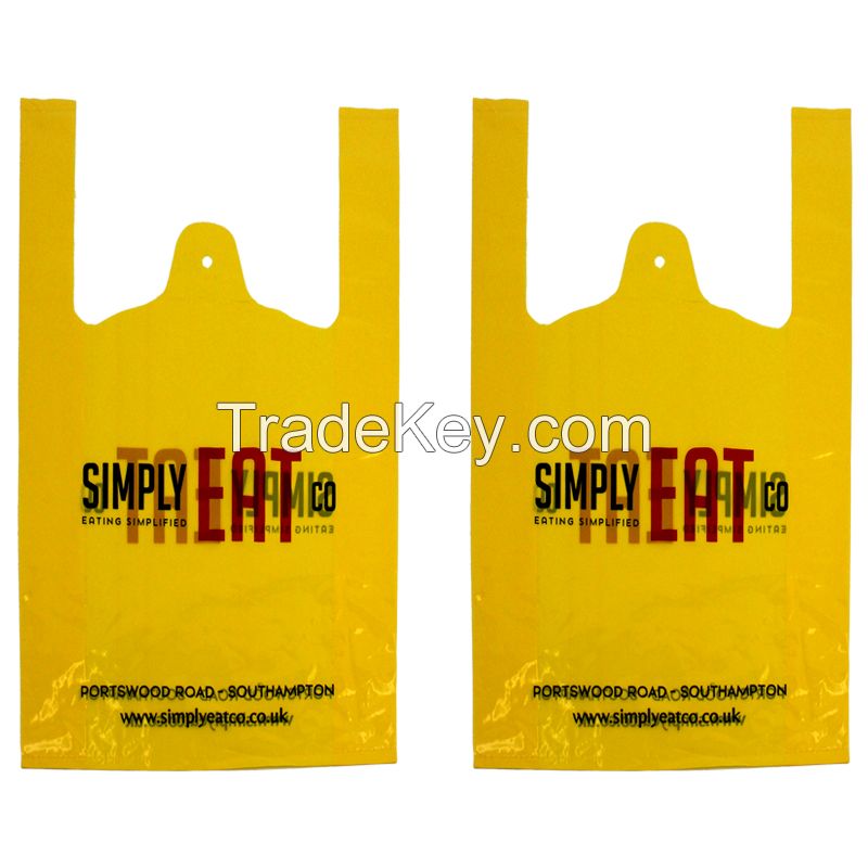 HDPE T-shirt Handle Vest Carrier Plastic Shopping Grocery Bag _Viet Nam manufacturer