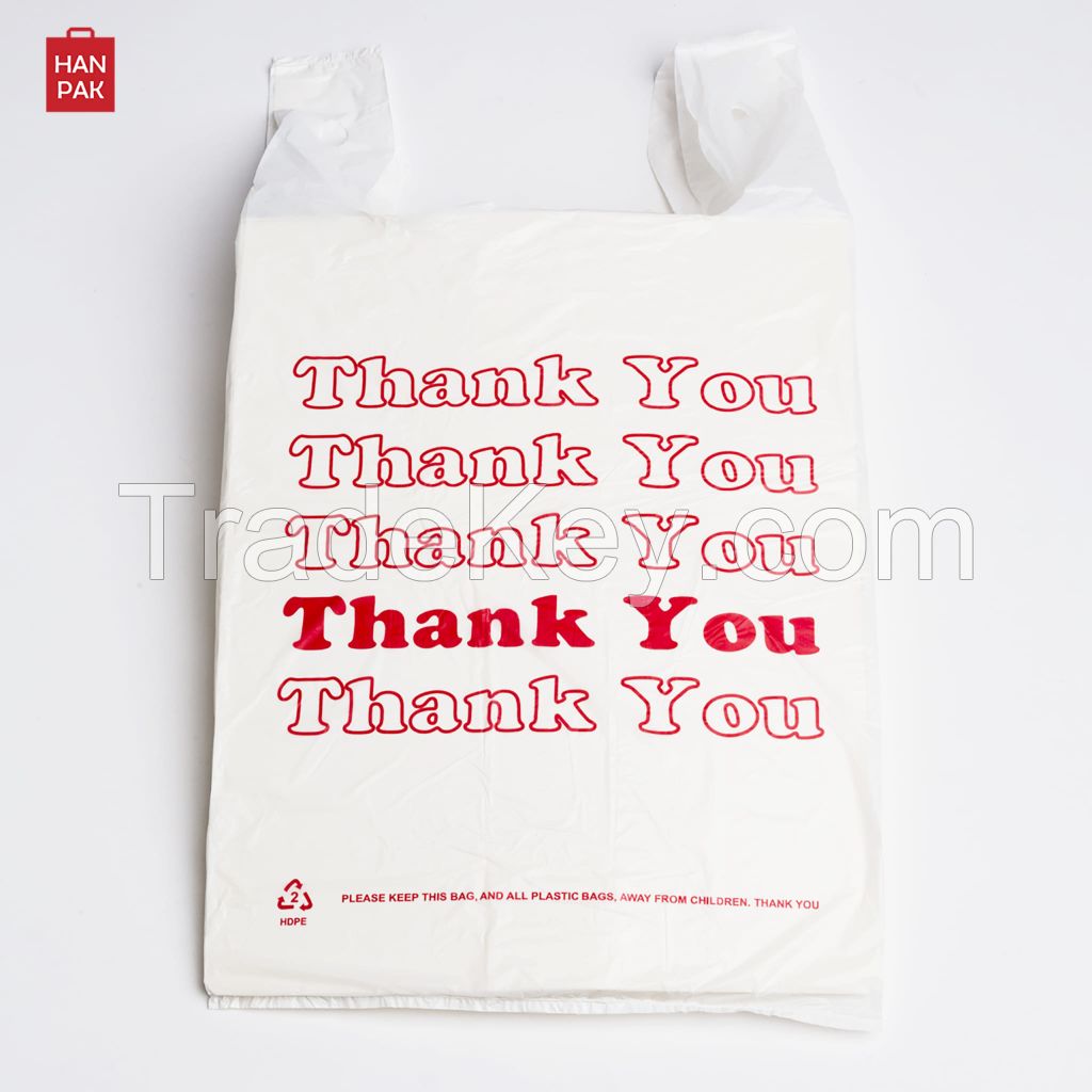 HDPE T-shirt Handle Vest Carrier Plastic Shopping Grocery Bag _Viet Nam manufacturer