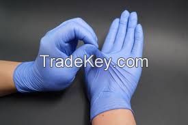 Gloves Powder-free Nitrile Inspection Industrial Multi-purpose Disposable Hot Sale Blue Full Textued High Standard 100%nitrile