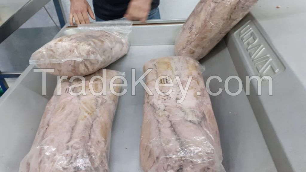 Precooked tuna loins for canned seafood from Ecuador