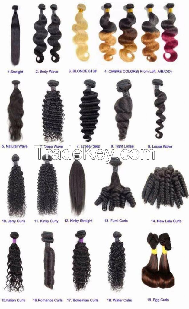 virgin & natural hair/ remy hair