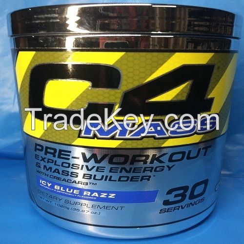 Cellucor C4 Mass Pre-workout Energy Mass Builder 30 Srv Icy Blue Razz