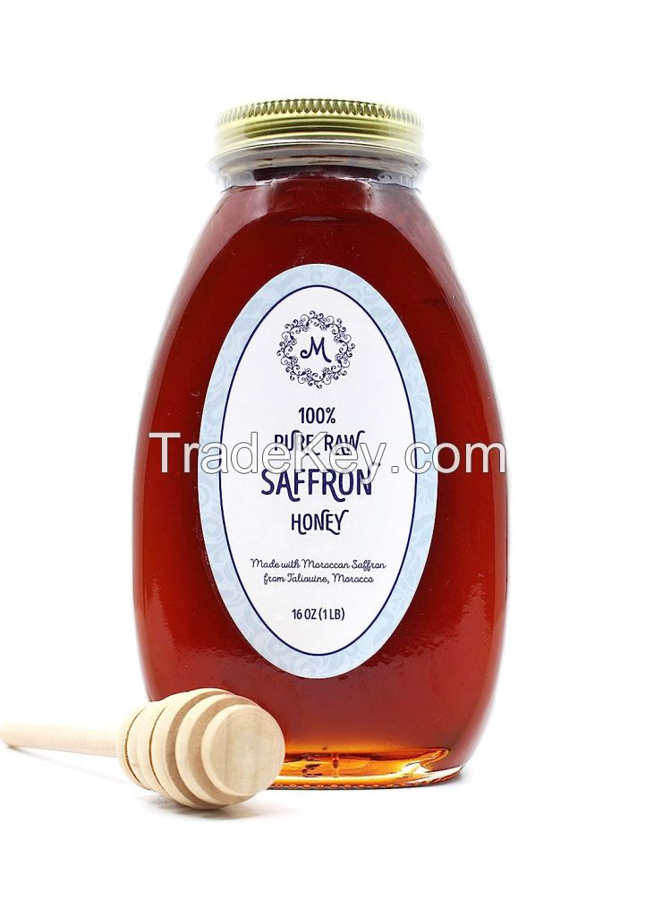 Moroccan Saffron, Saffron Honey - 1 lb 