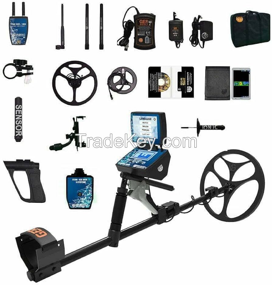 New GER DETECT TITAN 1000 Metal Detector - Professional Long Range Metal Detector