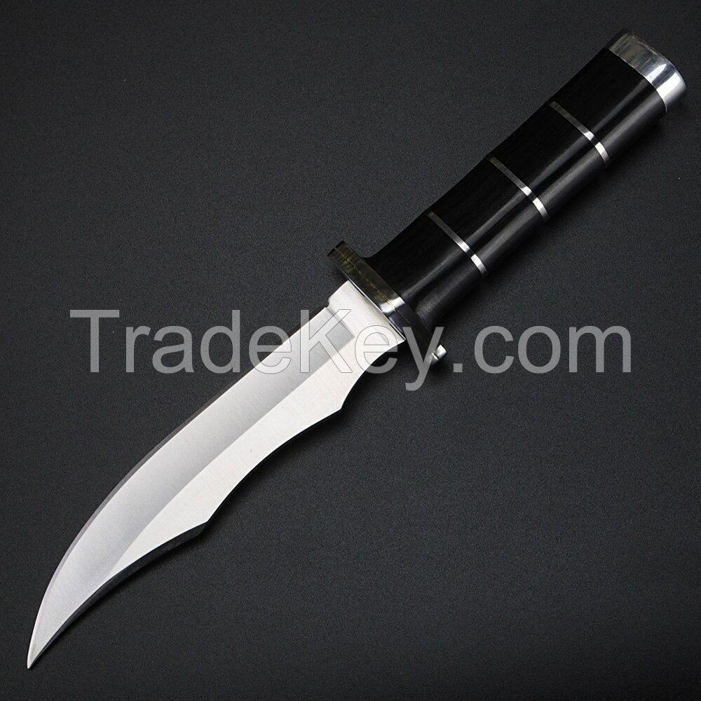 Outdoor Knife Camping High Hardness Survival Knife Handmade Hunting Straight Knife Tactical Rescue Knife