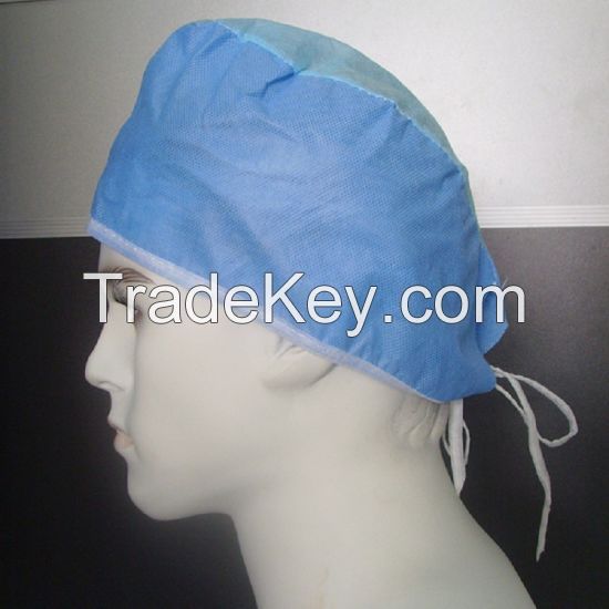 Surgical Caps / Surgical head cover with tie-band (pack of 100) (Disposables)