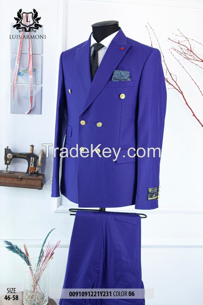 Latest Design cruvaze purple color Suit Men Suits Men's Suits