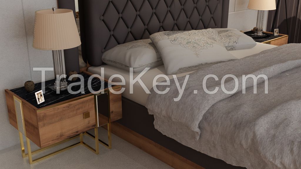 Bedroom Furniture Set home luxury bedroom furniture set with 5 different bedroom furnitures full set lena gold