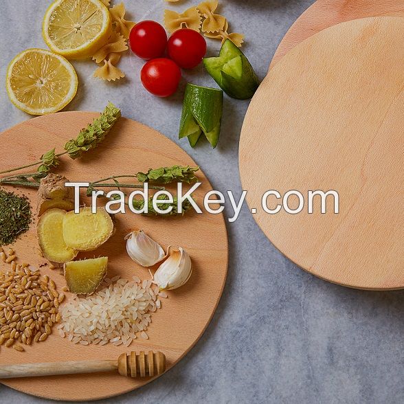 kitchen gadgets solid wood round dishes unpainted dried fruit wooden plate no chemical wooden