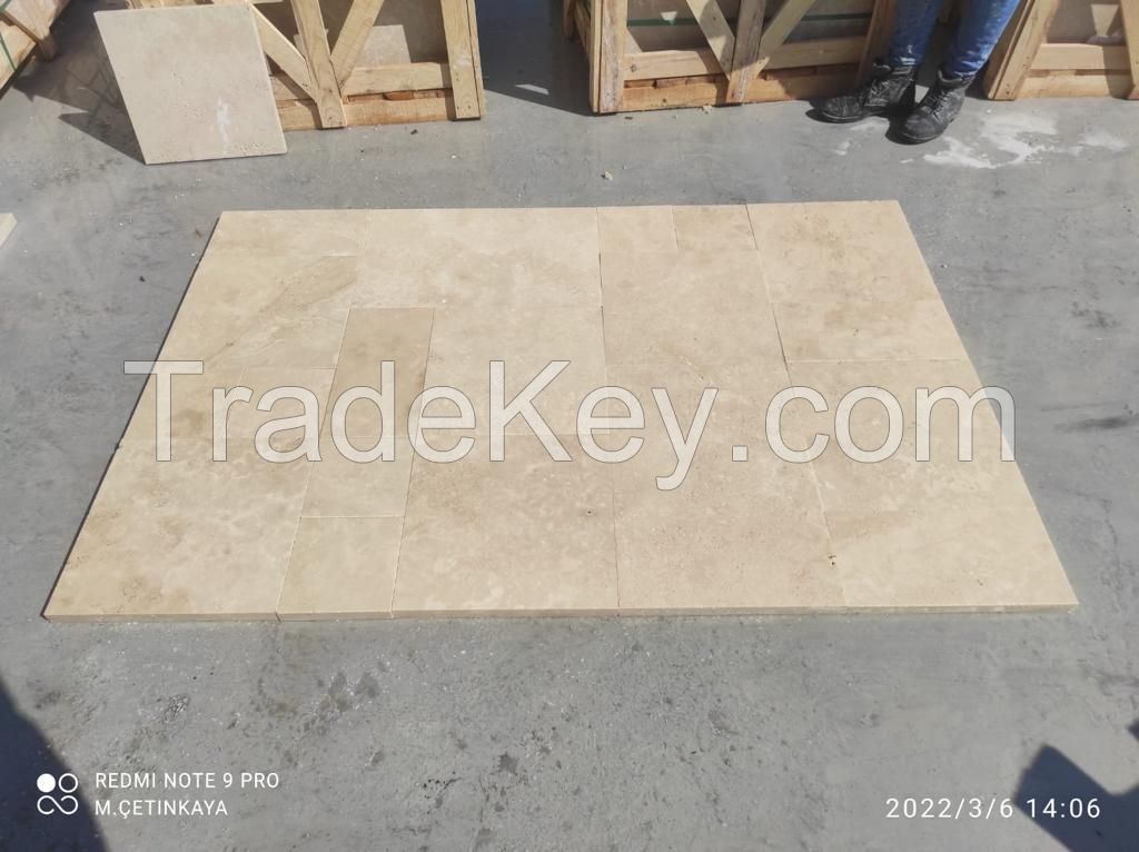 Stone Hot Sale Waterproof Cheap Factory Pool Coping Ivory TravertineLuxury Turkish Manufacturer Travertine Natural Stone Design