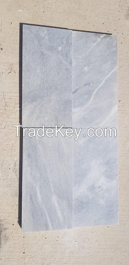 Stone Craft Hot Sale Waterproof Cheap Factory Pool Coping Ice Blue Luxury Natural Stone Polished Blue Sandblasted