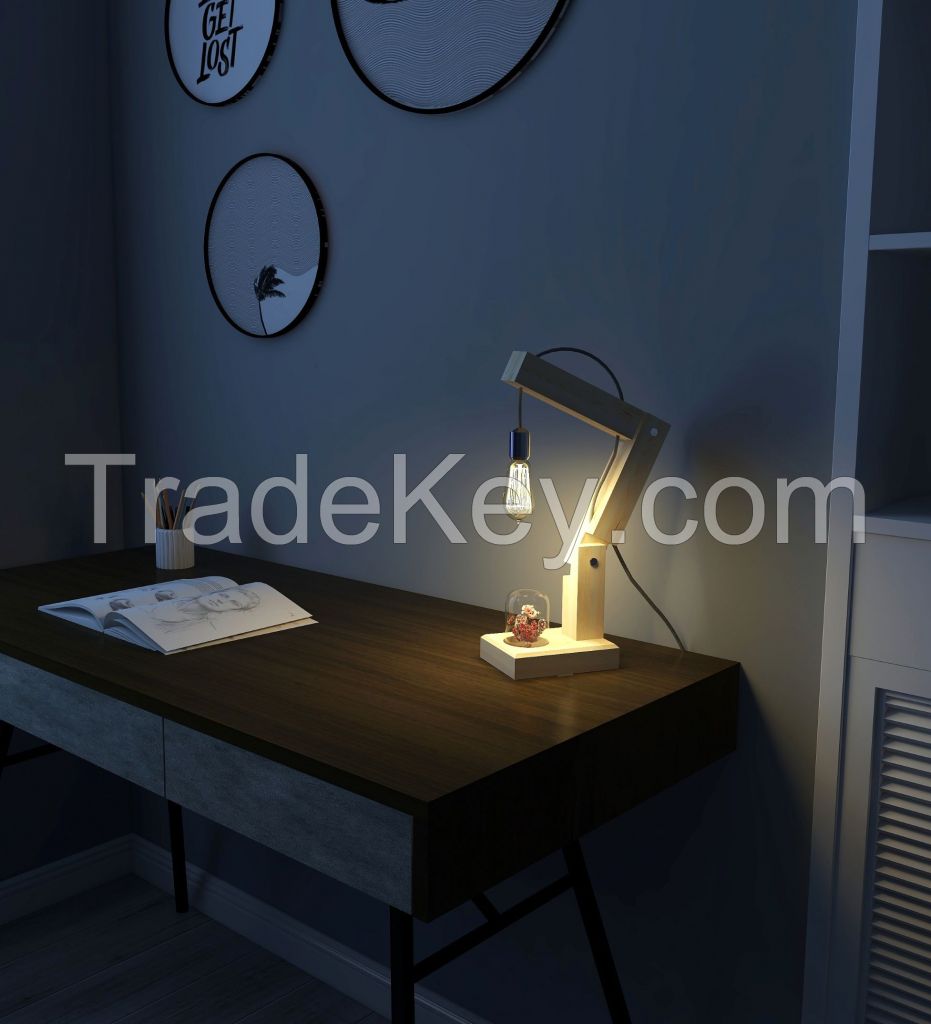 Hot Sale Fassley Night Light Edison Bulb Lamp Flexible Movable Table Furniture