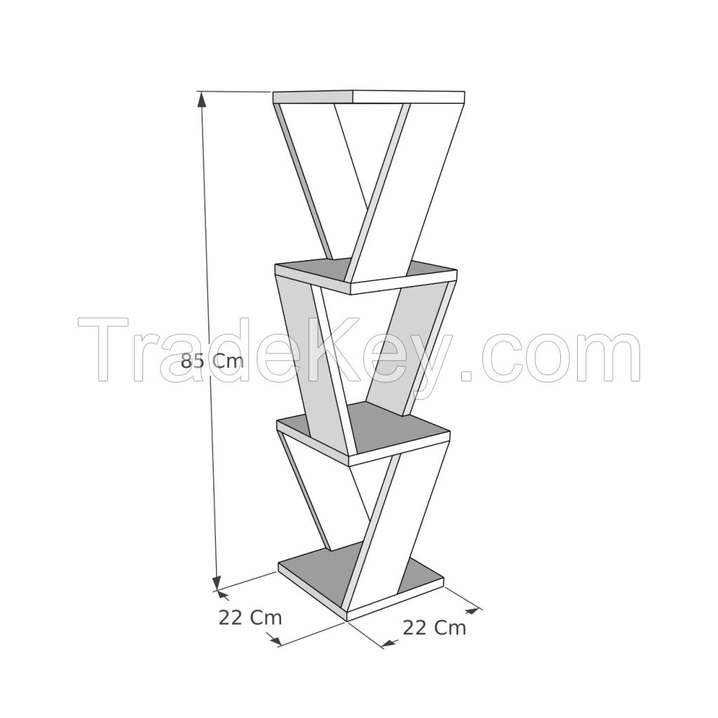 Most Product Fassley Decorative Corner Anthracite Shelf 3 Layers Shelf Desired Color From Turkey