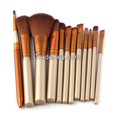 12Pcs Pro Kabuki Makeup Brushes Set Foundation Powder Eyeshadow Blending Brush