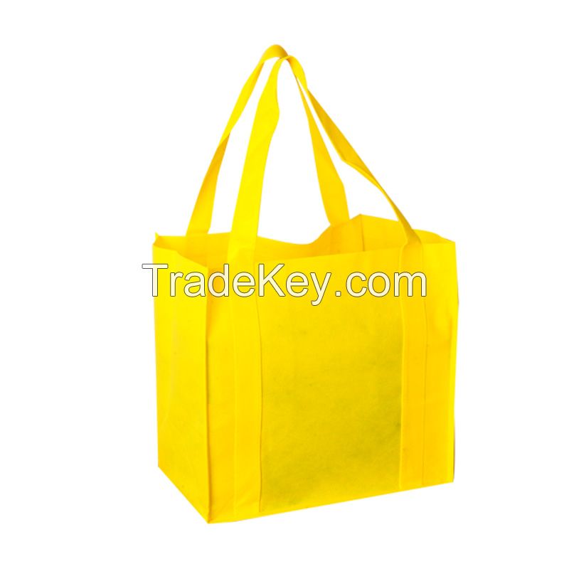 Soft Loop Handle PP non woven bags Plastic Carrier Bag with Printing Logo