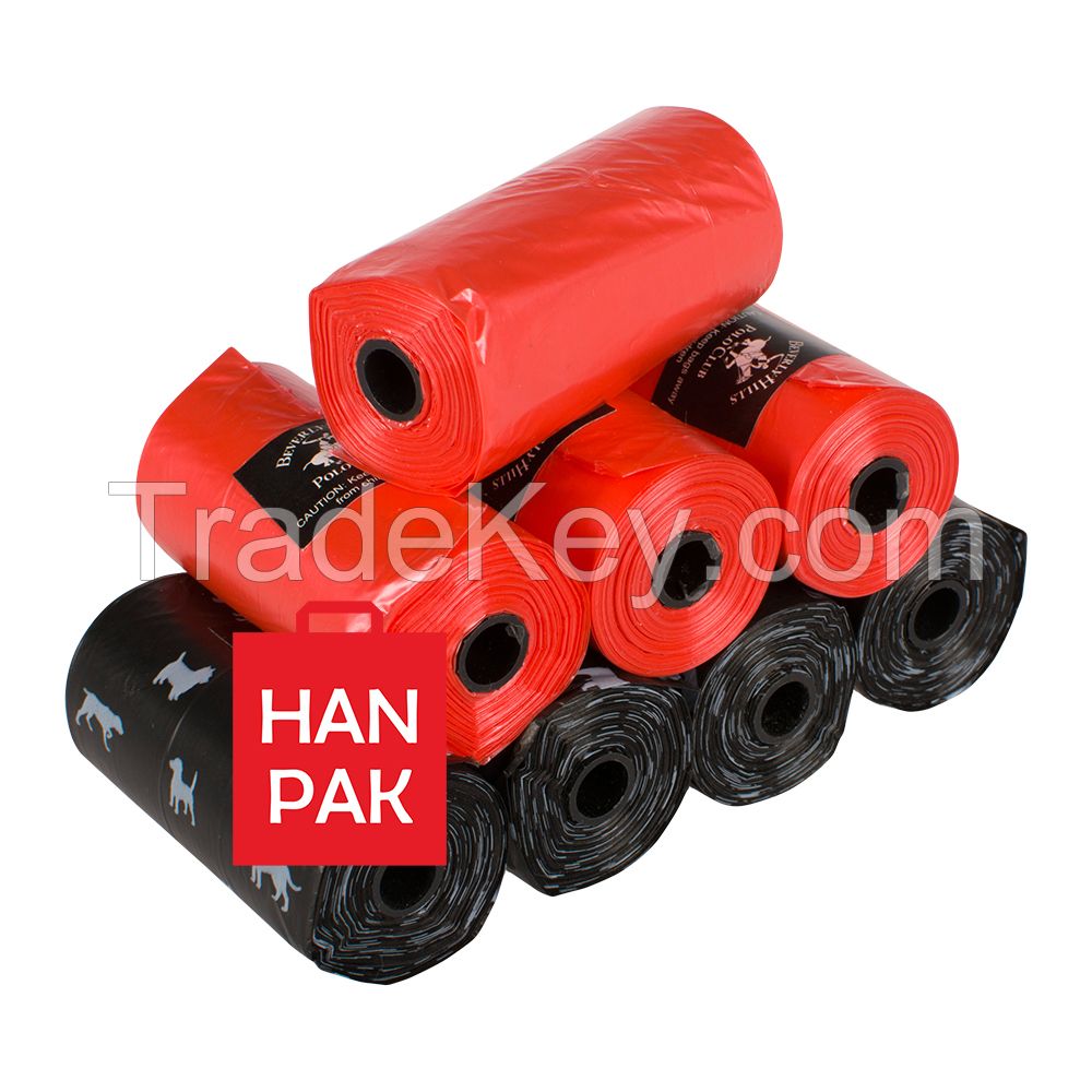 High quality 100% Virgin HDPE/LDPE/MDPE Garbage bags with factory price from HANPAK JSC