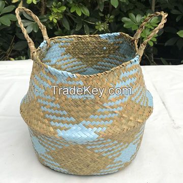 Seagrass Belly Basket For Decoration