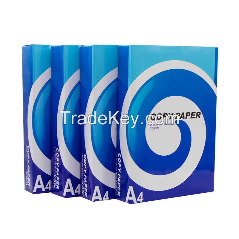 OEM 70GSM 75GSM 80GSM 100% Pulp A4 Paper Copier 500 Sheets/Ream - 5 Reams/Box A4 Copy Paper